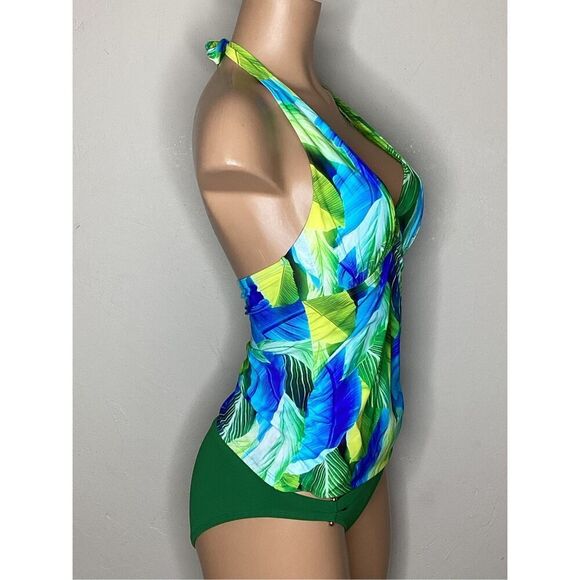 New. La Blanca tropical tankini top. Size 8. Retails $95 - Picture 3 of 6
